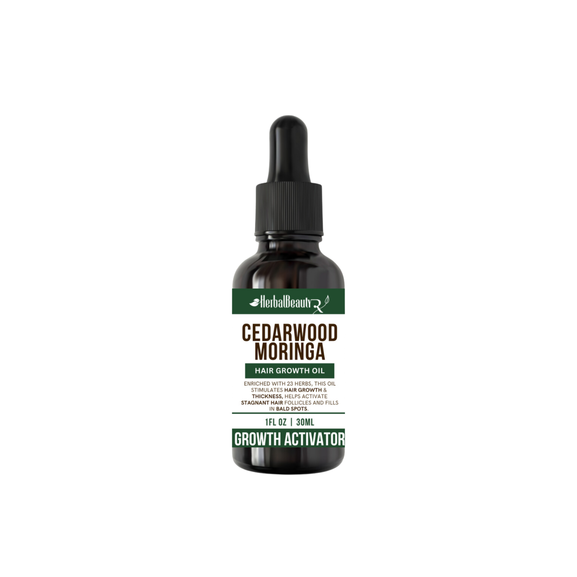 Cedarwood Moringa Hair Growth Oil herbalbeautyrx