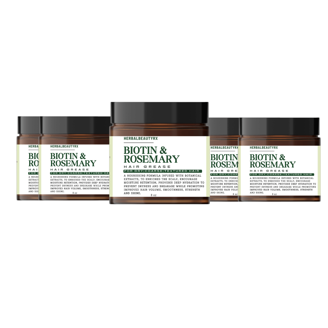 Rosemary & Biotin Hair Grease - 8 oz - 12 Pack Herbalbeautyrx