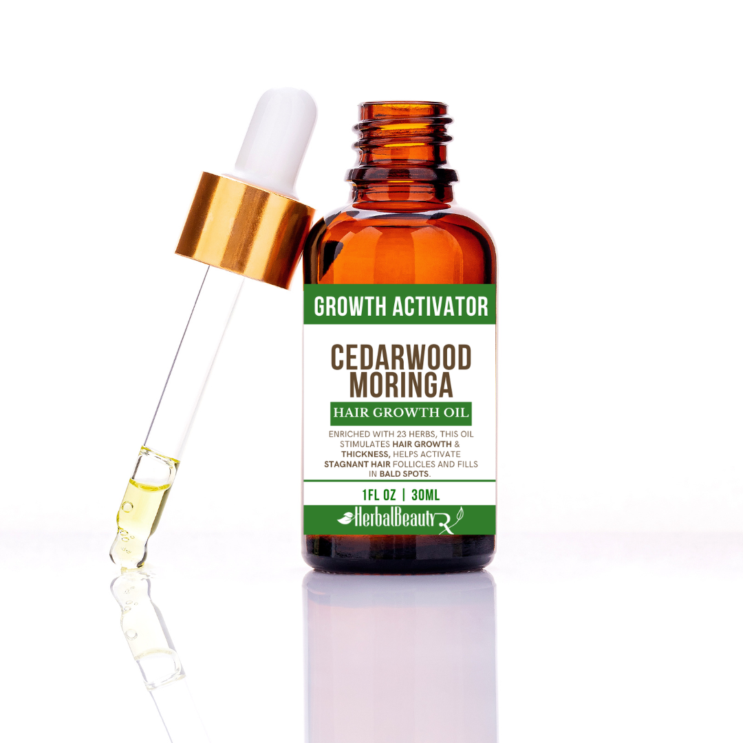 Cedarwood Moringa Hair Growth Oill herbalbeautyrx